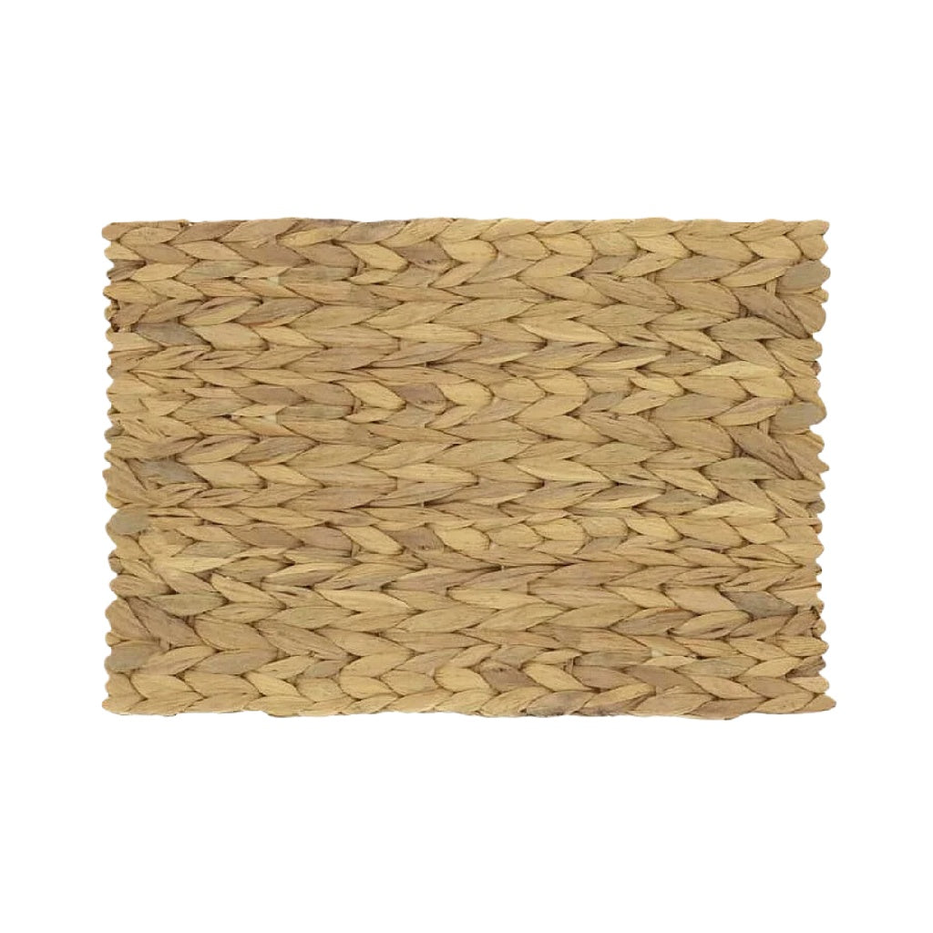 Posavasos rectangular de fibra natural trenzada